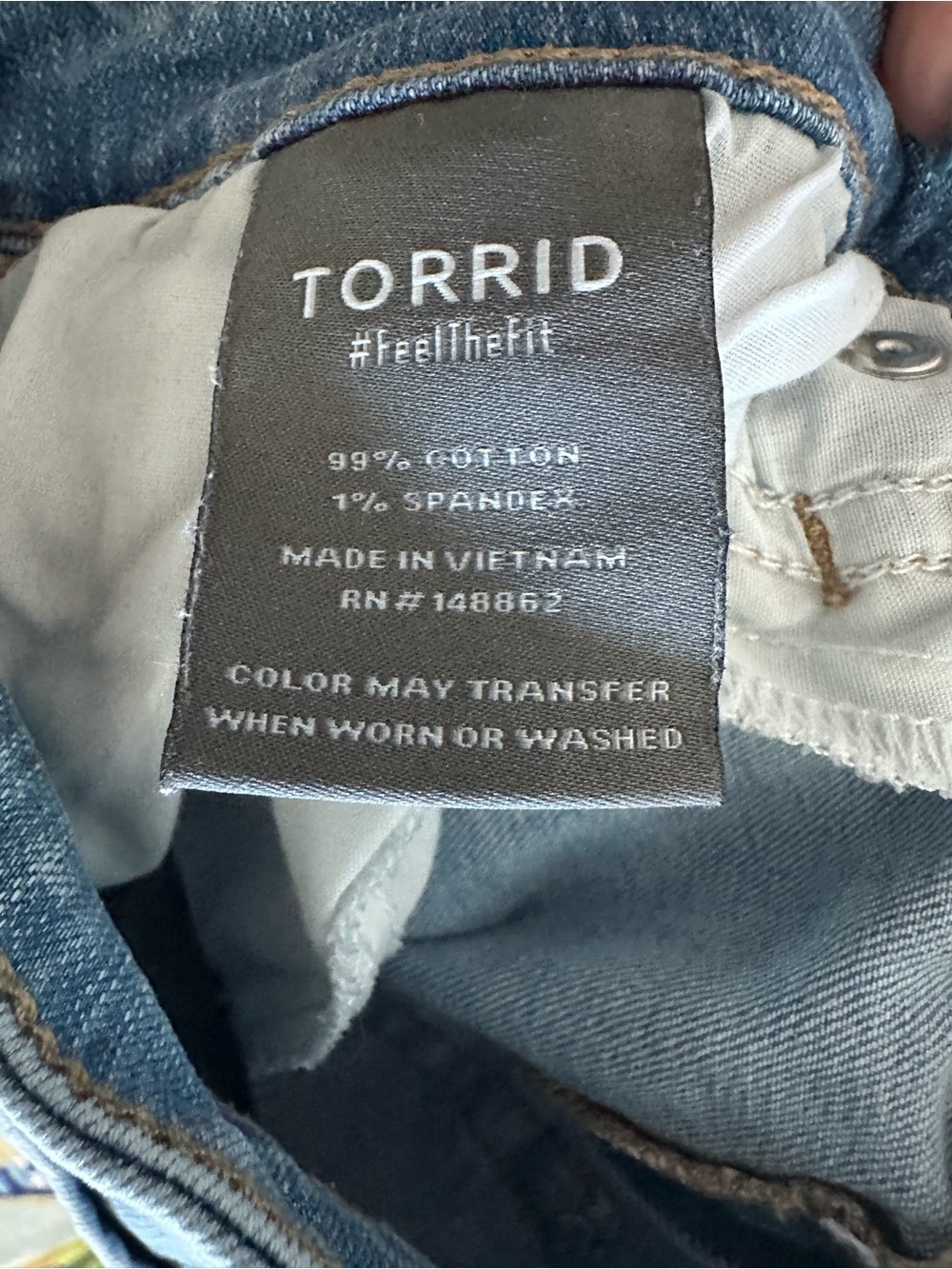 torrid light blue high-rise wide leg jeans - Picture 4 of 4